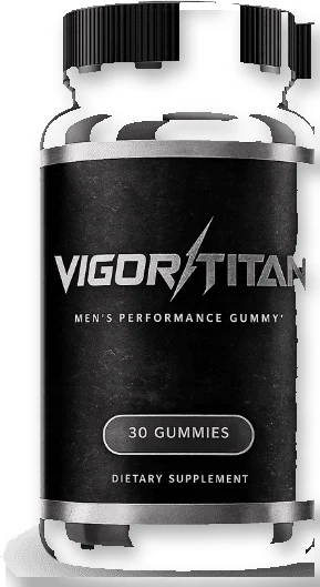 VigorTitan single bottle of men's performance gummies, 30 gummies